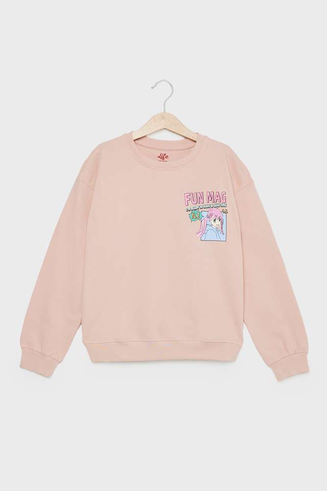 Graphic-Print-Cotton-Round-Neck-Girls-Sweatshirt