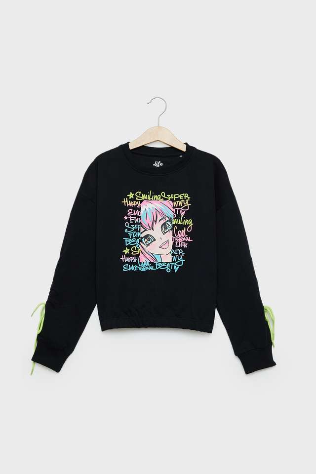 Graphic-Print-Cotton-Regular-Fit-Girls-Sweatshirt