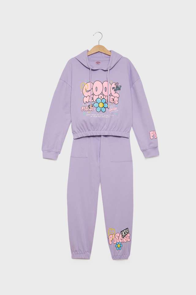 Graphic-Print-Cotton-Round-Neck-Girls-Kurta-Set