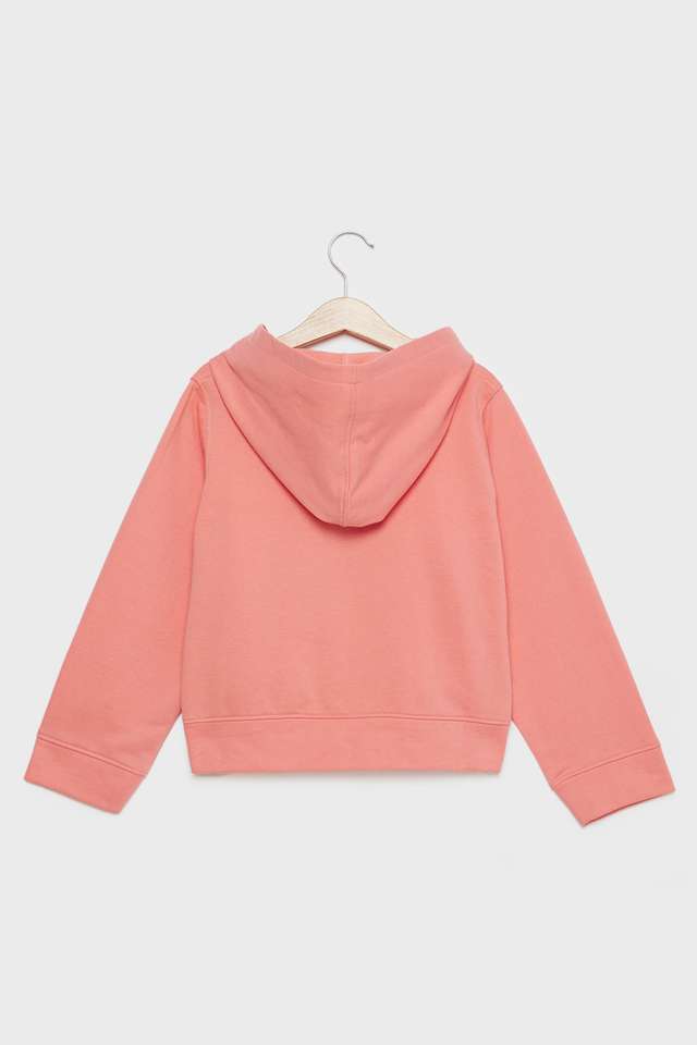 Floral-Blended-Fabric-Hooded-Girls-Sweatshirt