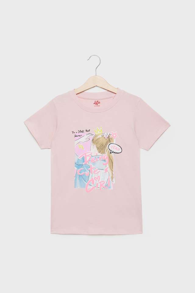 Graphic-Print-Cotton-Regular-Fit-Girls-T-Shirt