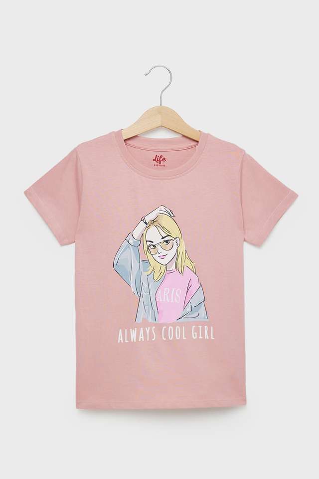 Graphic-Print-Cotton-Regular-Fit-Girls-T-Shirt