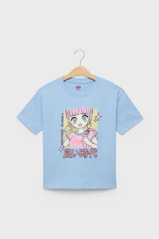Graphic-Print-Cotton-Regular-Fit-Girls-T-Shirt