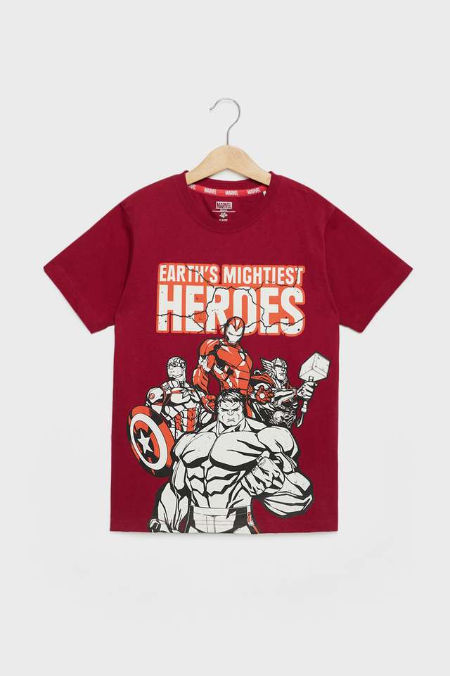 Graphic-Print-Cotton-Round-Neck-Boys-T-Shirt