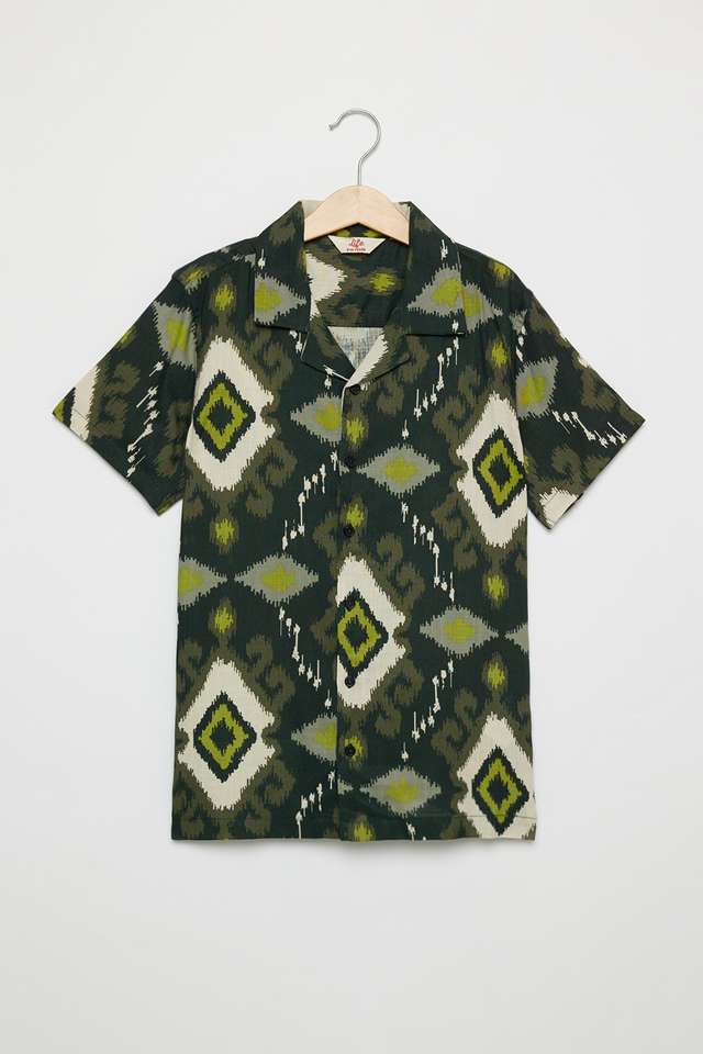 Solid-Blended-Fabric-Round-Neck-Boys-T-Shirt