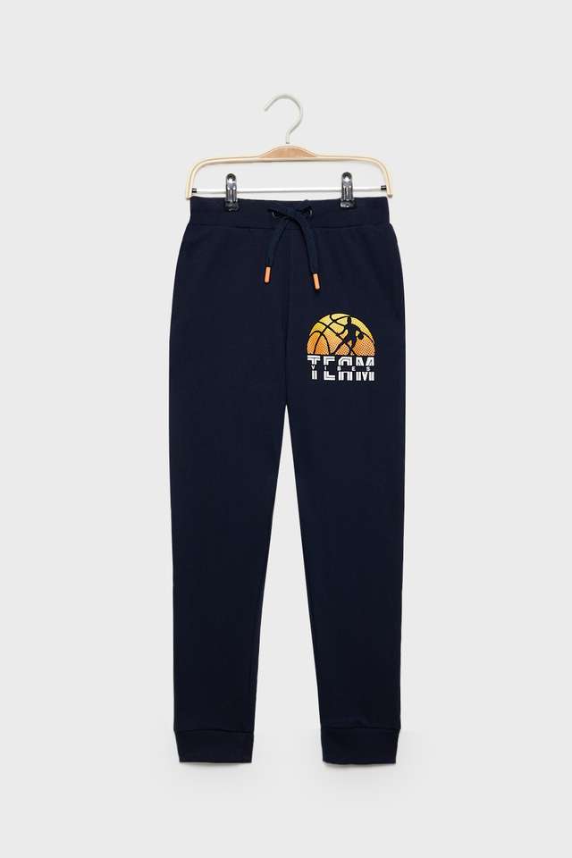 Solid-Cotton-Relaxed-Fit-Boys-Track-Pants