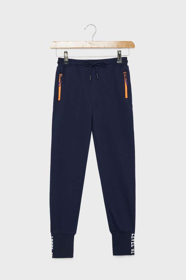 Solid-Cotton-Relaxed-Fit-Boys-Track-Pants