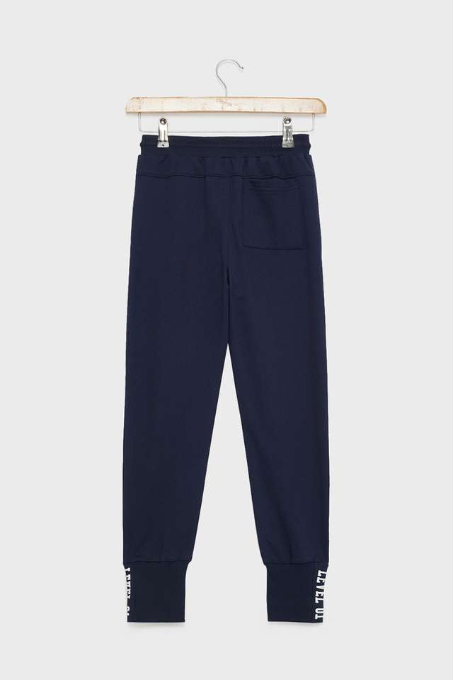 Solid-Cotton-Relaxed-Fit-Boys-Track-Pants