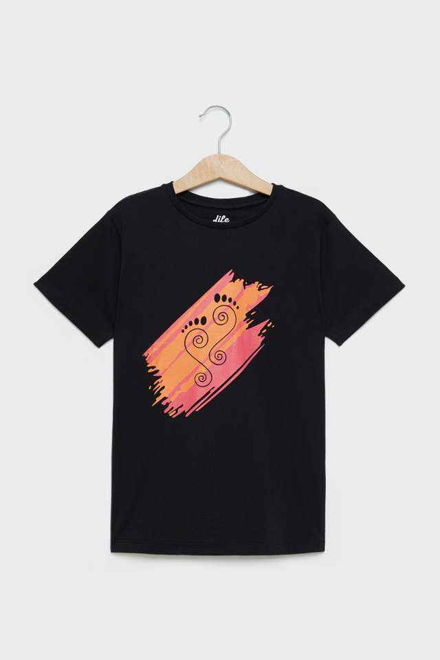 Solid-Blended-Fabric-Regular-Fit-Boys-T-Shirt