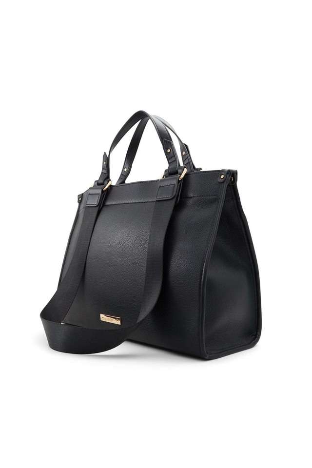 On-The-Go-Synthetic-Zipper-Closure-Women-s-Satchel-Bag