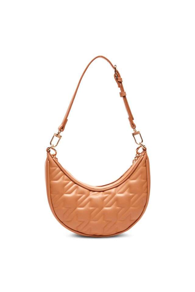 Buy Anne Klein Brown Solid Faux Leather Zipper Closure Women's