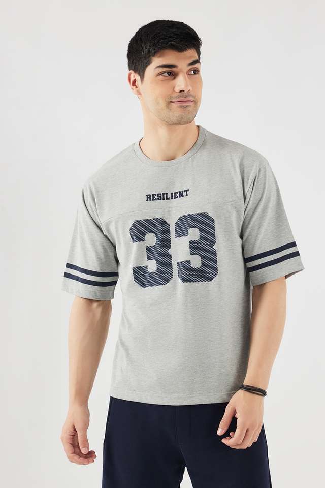 Solid-Cotton-Blend-Round-Neck-Men-s-T-Shirt