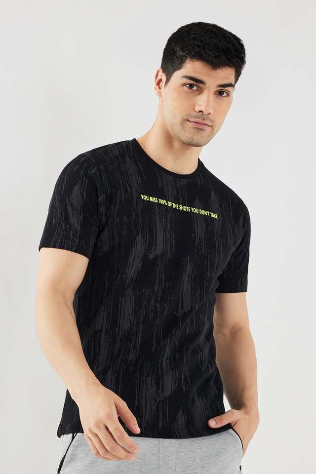 Printed-Cotton-Blend-Round-Neck-Men-s-T-Shirt