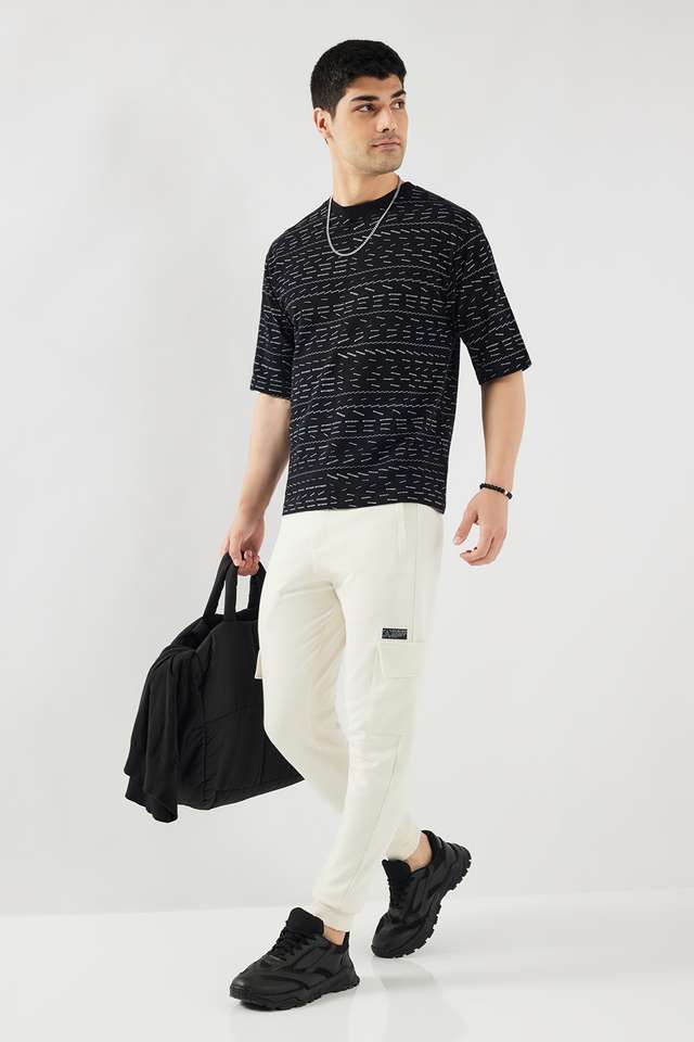 Printed-Cotton-Blend-Round-Neck-Men-s-T-Shirt