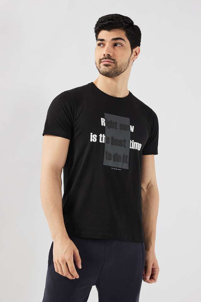 Printed-Cotton-Blend-Round-Neck-Men-s-T-Shirt