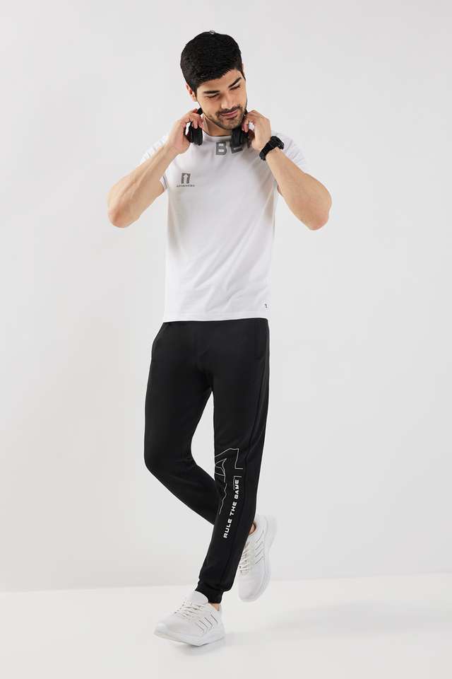 Solid-Cotton-Blend-Regular-Fit-Men-s-Joggers