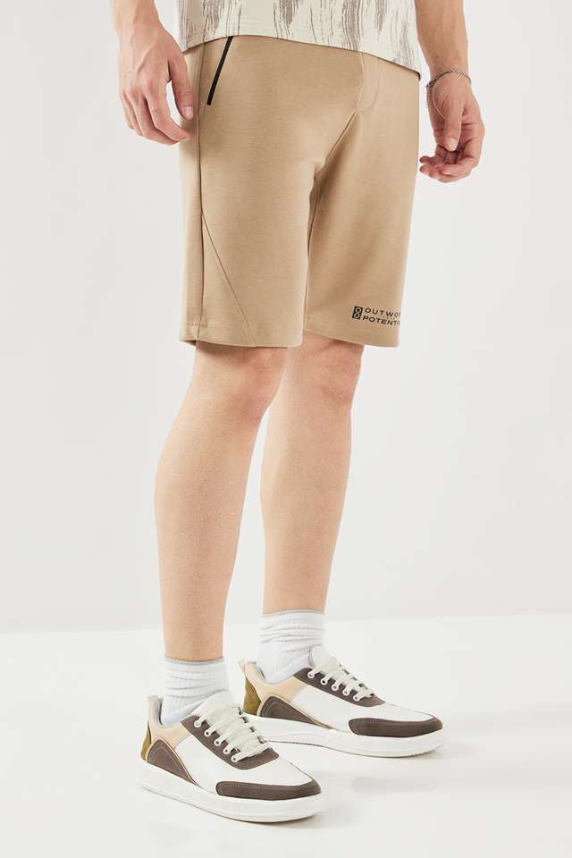 Solid-Cotton-Regular-Fit-Men-s-Shorts