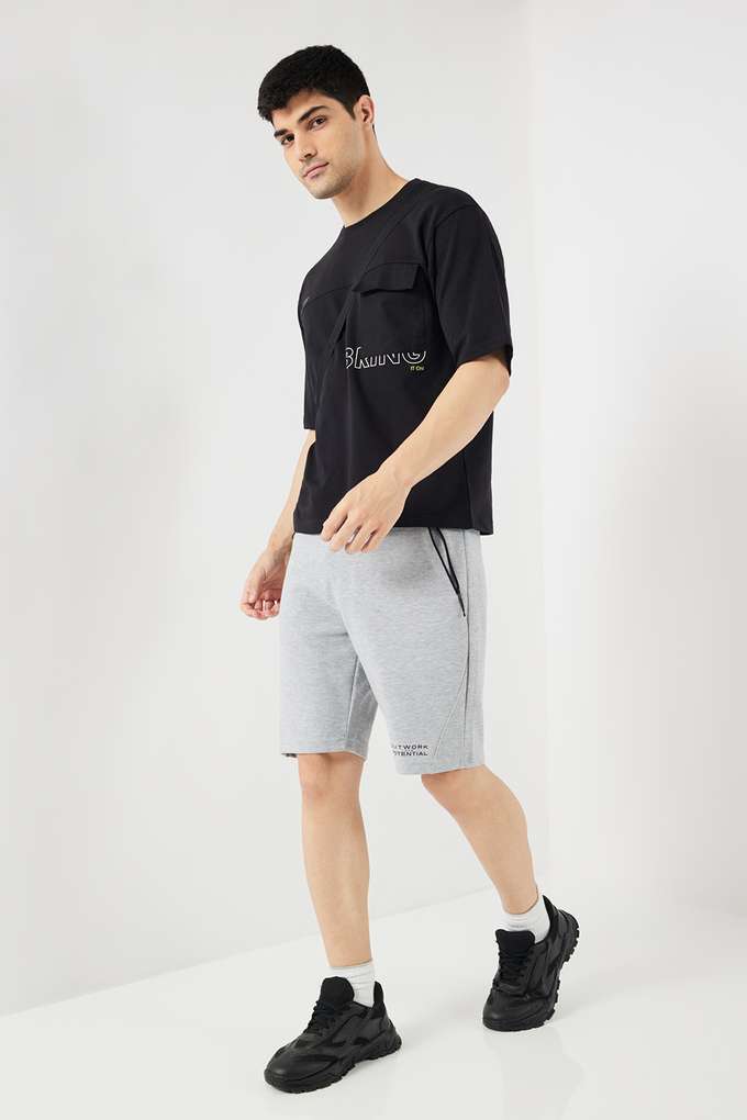Solid-Cotton-Regular-Fit-Men-s-Shorts