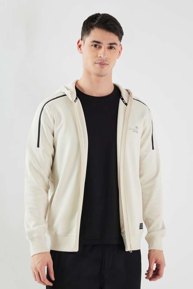 Solid-Cotton-Blend-Hooded-Men-s-Sweatshirt