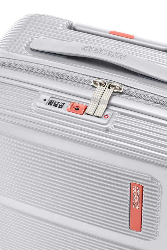 Buy American Tourister Light Grey Unisex Maxivo Polycarbonate Hard