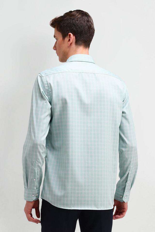 Buy Arrow green Checks Blended Fabric Slim Fit Men's Formal Shirt |  Shoppers Stop