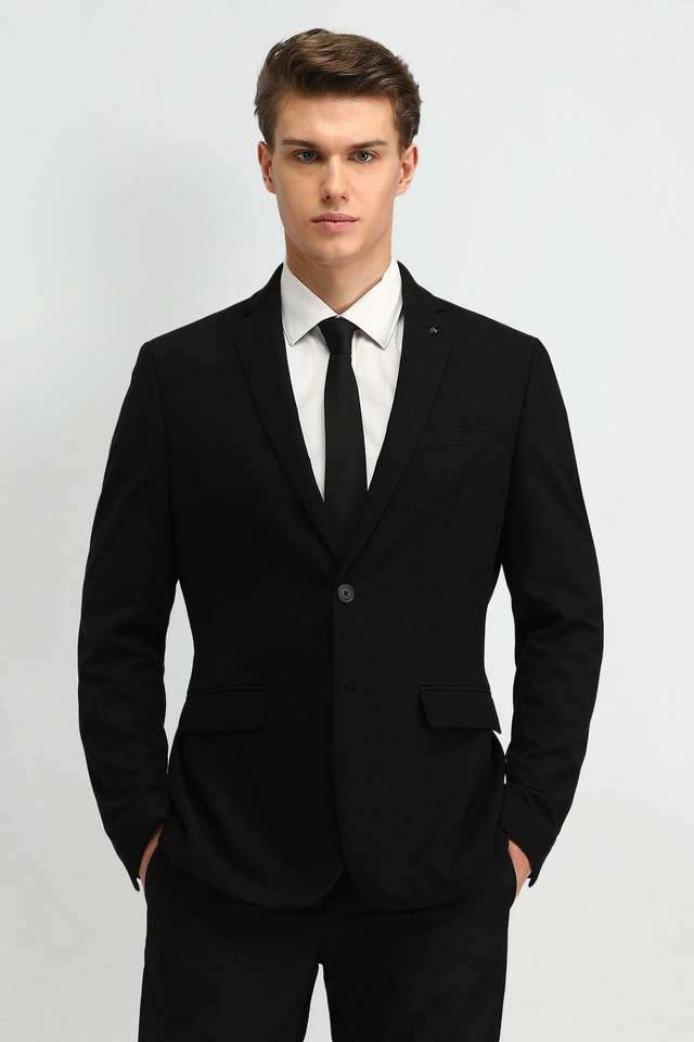 Structured-Blended-Fabric-Slim-Fit-Men-s-Formal-Wear-Blazer