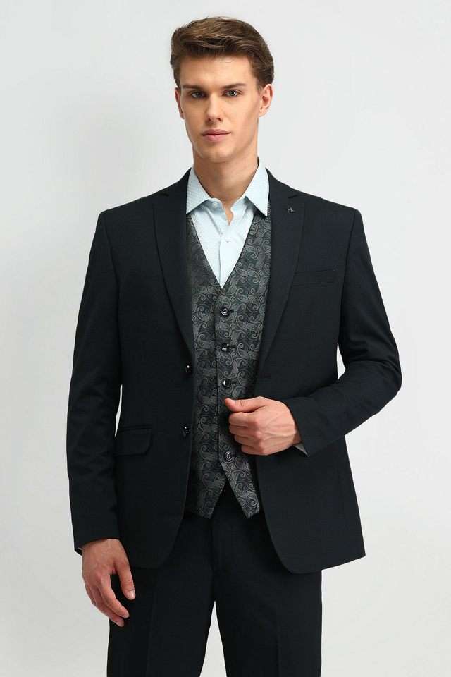 Structured-Blended-Fabric-Regular-Fit-Men-s-Casual-Wear-Suit