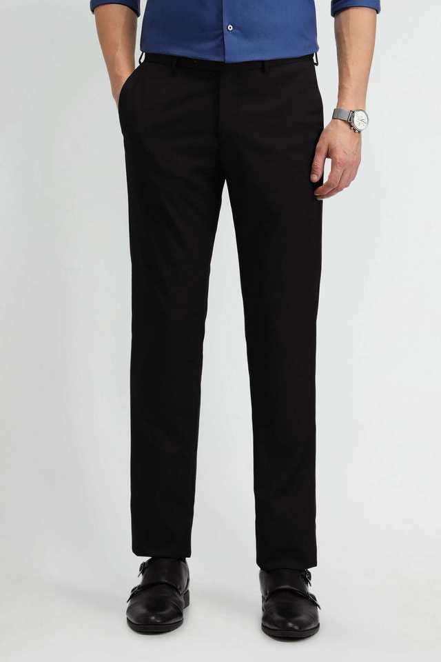 Structured-Blended-Fabric-Regular-Fit-Men-s-Formal-Wear-Trousers