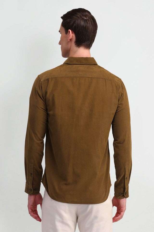 Solid-Cotton-Regular-Fit-Men-s-Casual-Wear-Shirt