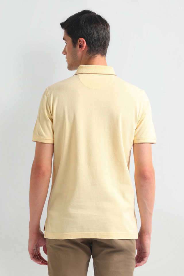 Solid-Cotton-Blend-Polo-Men-s-T-Shirt