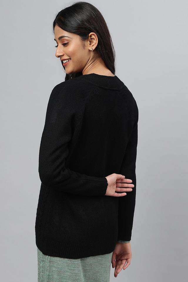 Solid-Acrylic-Regular-Fit-Women-s-Winter-Wear-Sweater