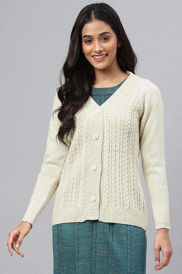 Solid-Acrylic-Regular-Fit-Women-s-Festive-Wear-Coat