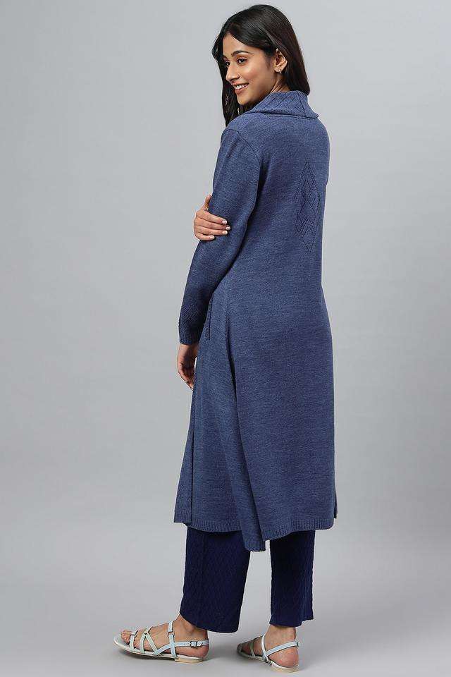 Solid-Acrylic-Women-s-Festive-Wear-Cardigan