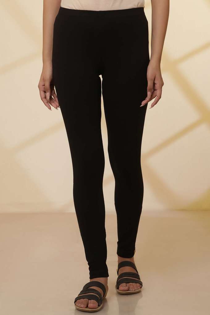 Solid-Regular-Fit-Cotton-Women-s-Casual-Wear-Leggings