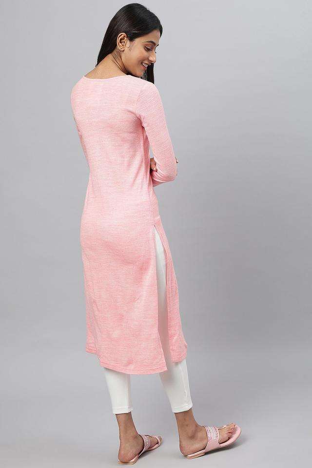 Solid-Acrylic-Women-s-Casual-Wear-Kurta