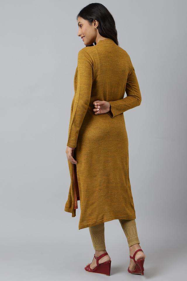 Solid-Acrylic-Women-s-Casual-Wear-Kurta