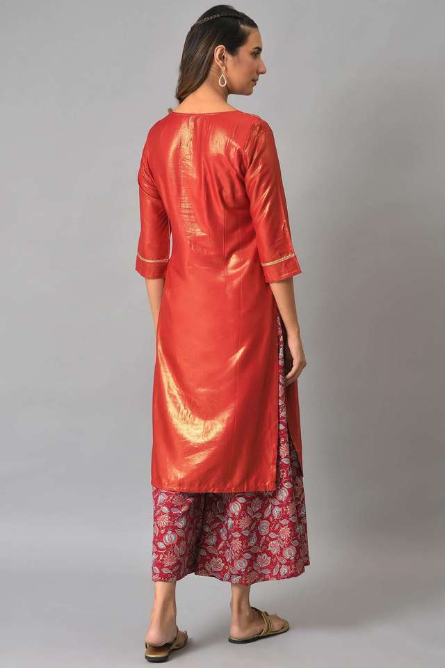 Printed-Knee-Length-Viscose-Woven-Women-s-Kurta-Set