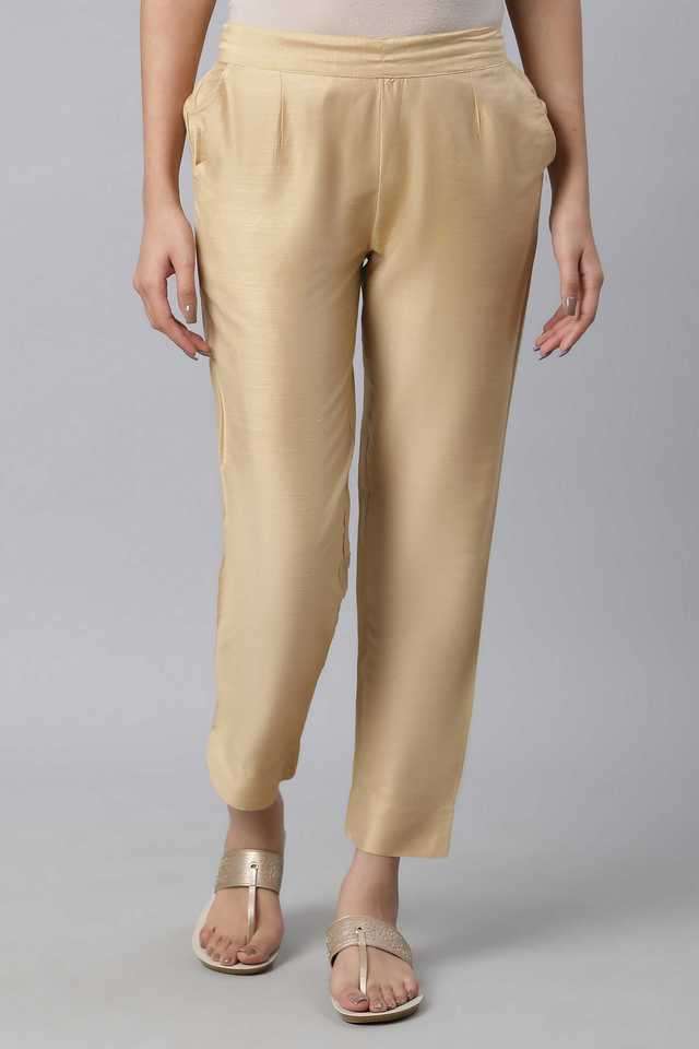 Solid-Regular-Fit-Viscose-Women-s-Casual-Wear-Trousers
