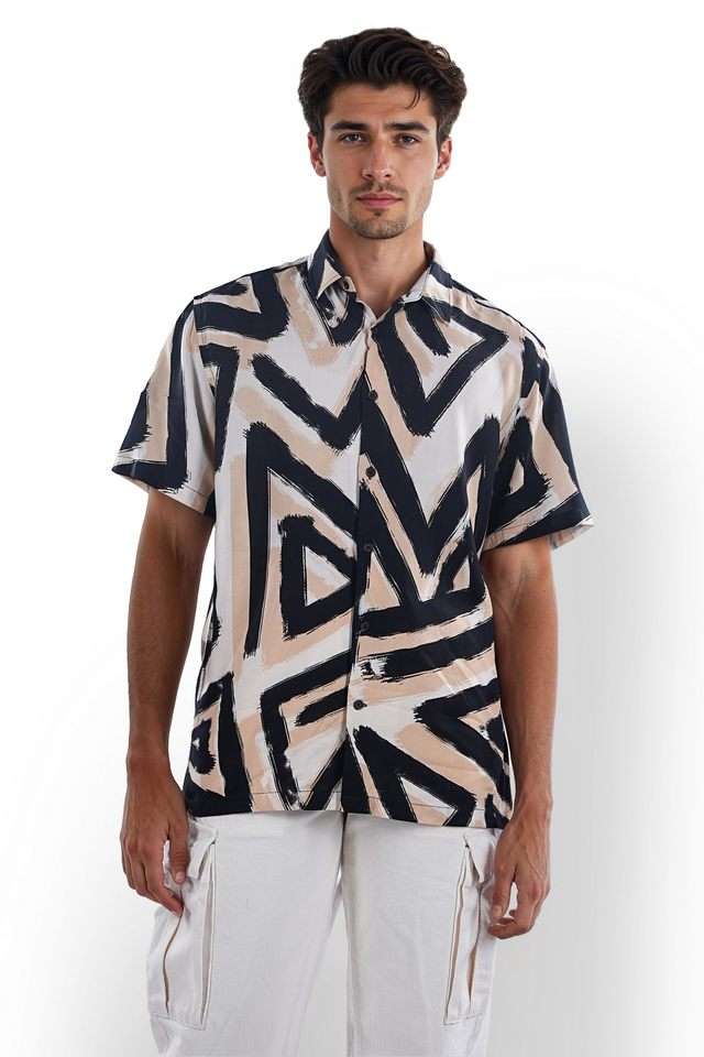 Printed-Viscose-Regular-Fit-Men-s-Casual-Wear-Shirt