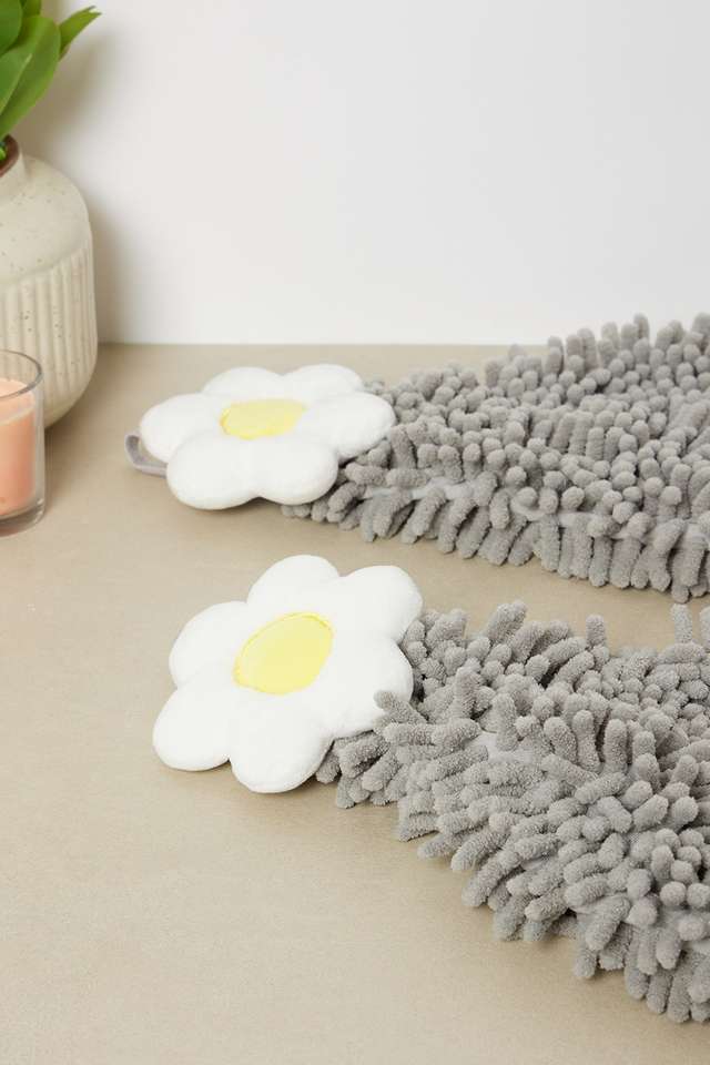 Orion-Micro-Chenile-Hanging-Towel-S/2-Grey