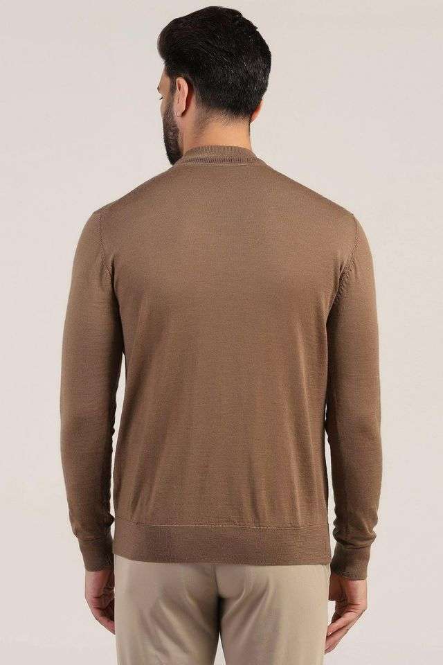 Solid-Jersey-Turtle-Neck-Men-s-Sweater