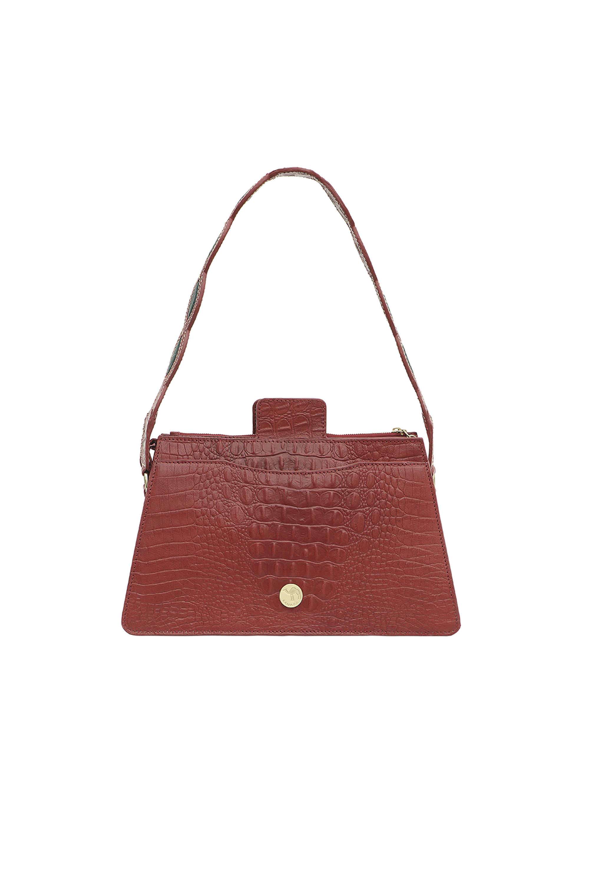 Front-SAHARA-Leather-Women-Casual-Wear-Shoulder-Bag