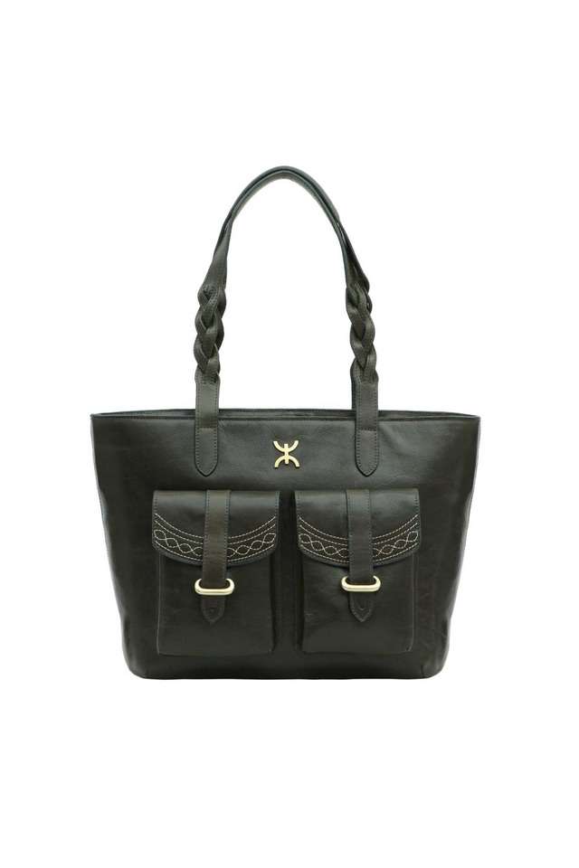 Pure-Leather-Zipper-Closure-Women-s-Tote-Bag