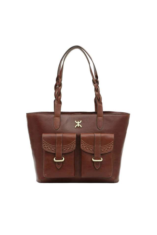 Pure-Leather-Zipper-Closure-Women-s-Tote-Bag