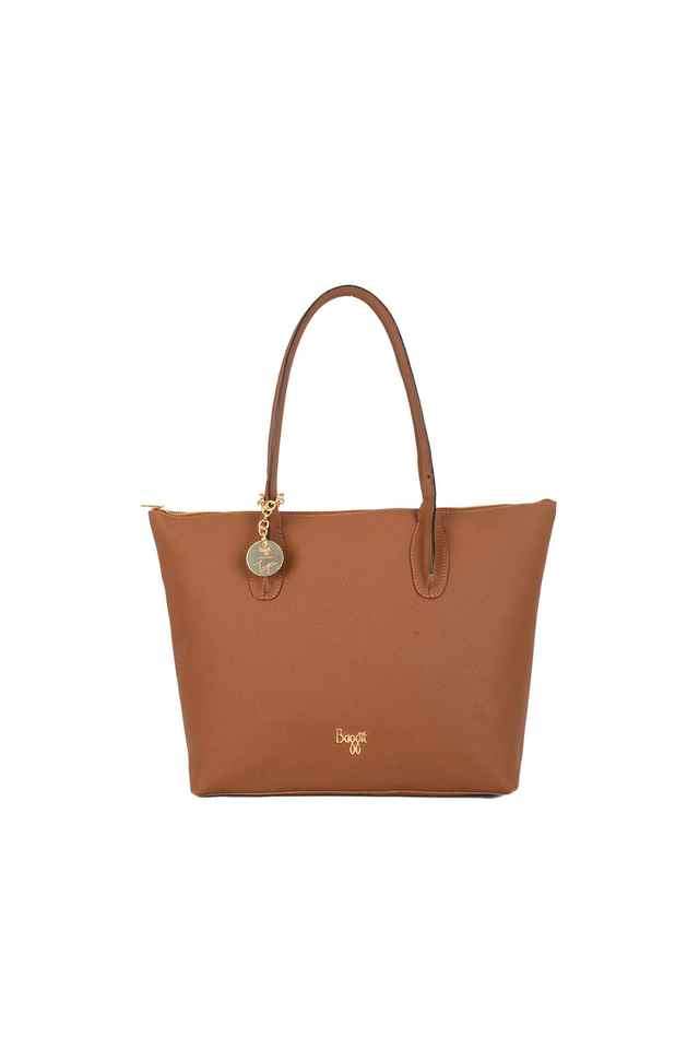 Solid-PVC-Zipper-Closure-Women-s-Formal-Tote-Bag