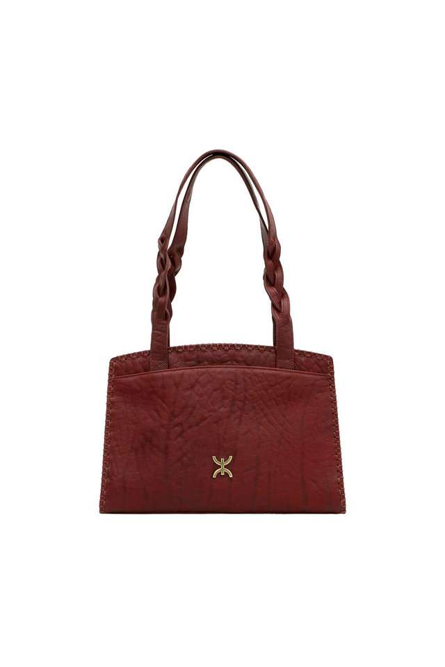 Pure-Leather-Zipper-Closure-Women-s-Shoulder-Bag