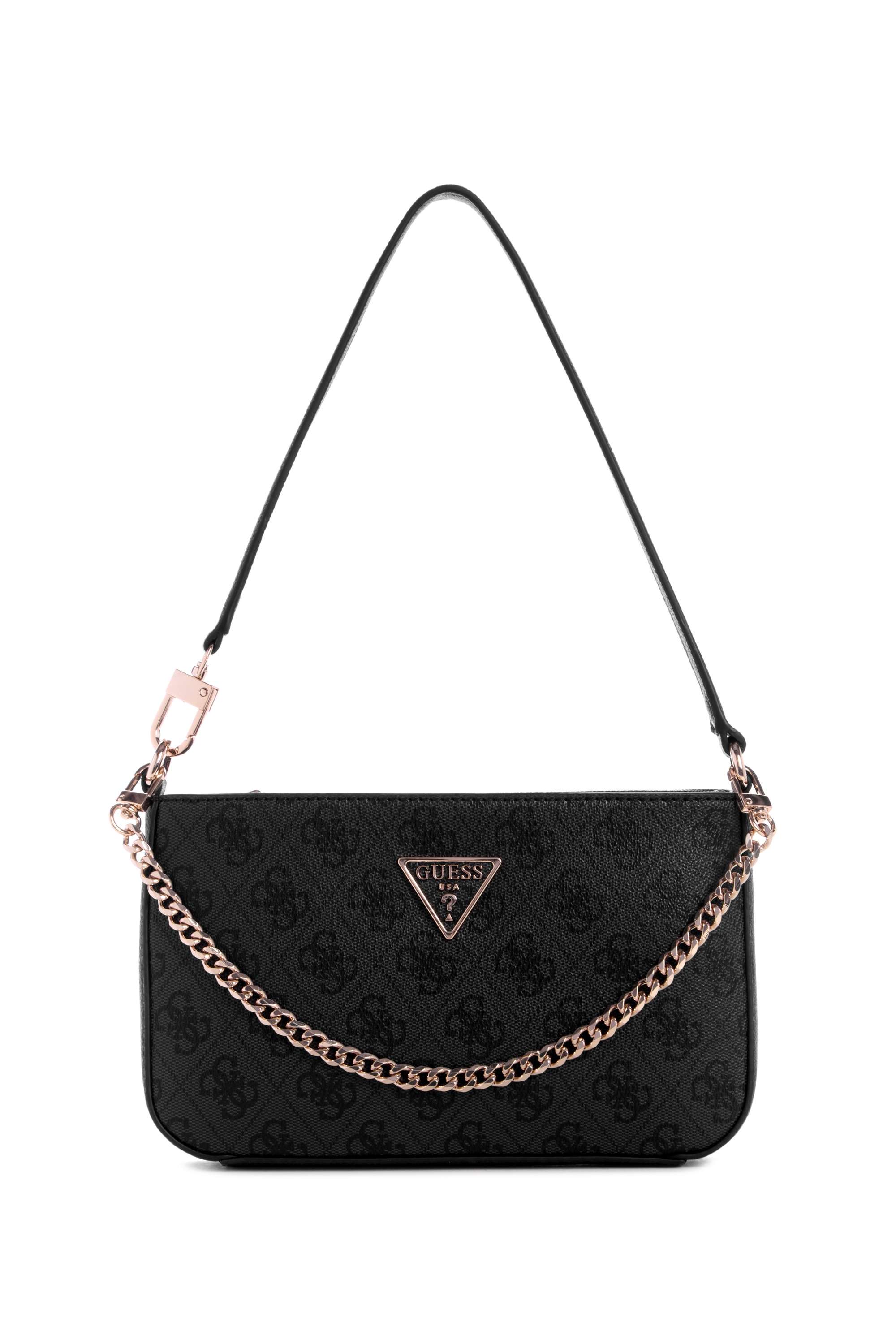 Buy GUESS Brown Zipper Closure PU Women's Noelle Mini Top Zip