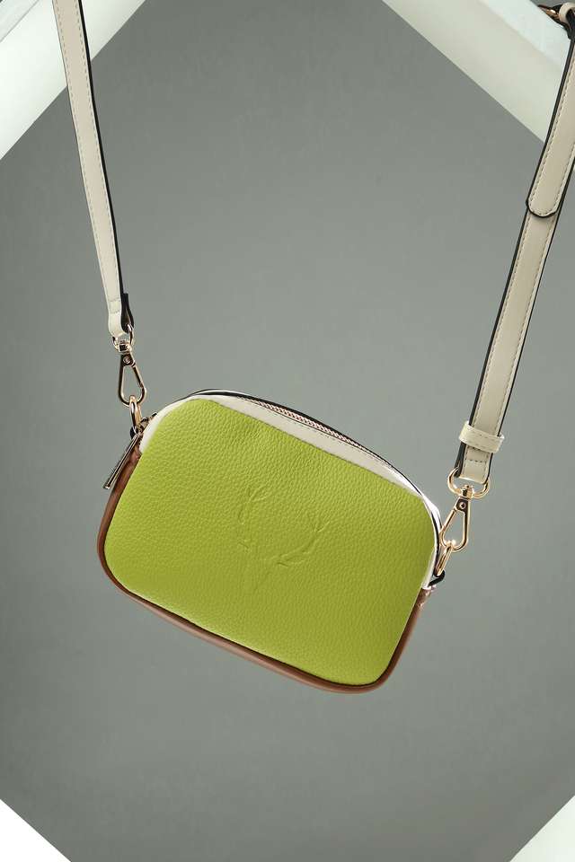 Zipper-Stag-Colorblock-PU-Women-s-Casual-Wear-Sling-Bag