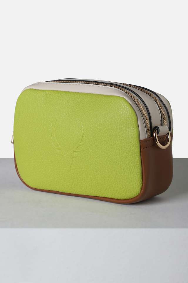 Zipper-Stag-Colorblock-PU-Women-s-Casual-Wear-Sling-Bag