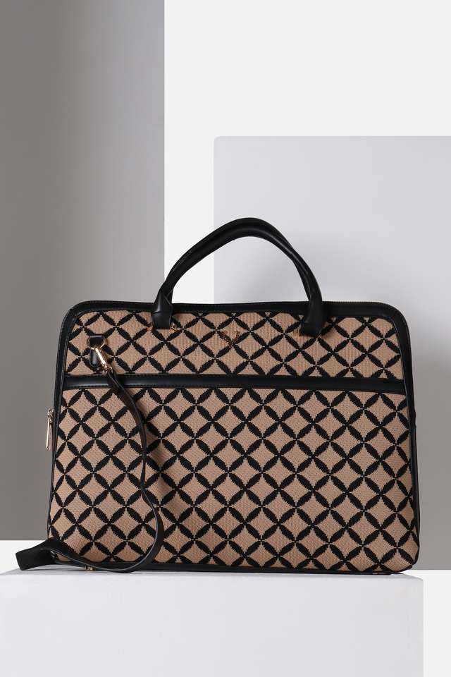 Zipper-Luxury-Jacquard-PU-Women-s-Casual-Wear-Laptop-Bag